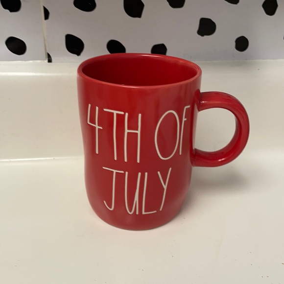 Rae Dunn Fourth of July red coffee cup rare - Picture 1 of 4